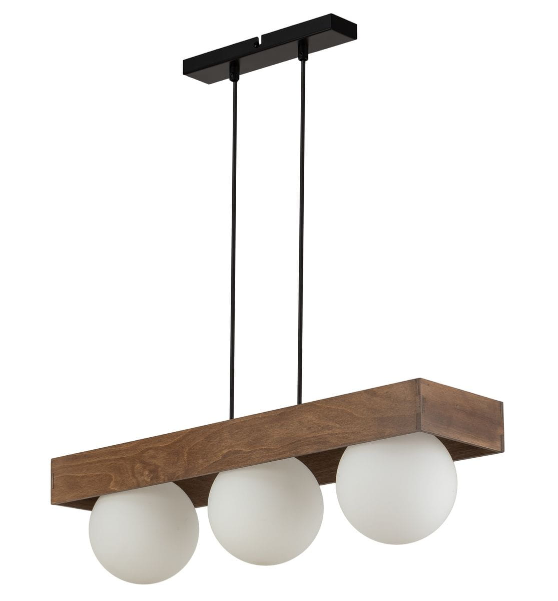 Sigma Bloom lampa wisząca 3-punktowa czarna/brązowa 33665 - Multilampy.pl