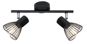 Fly lampa sufitowa (spot) 2-punktowa czarna 92-61898