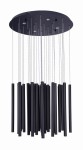 Organic LED lampa wisząca 33-punktowa czarna P0419D