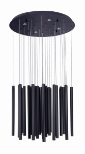 Organic LED lampa wisząca 33-punktowa czarna P0419D