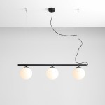 Beryl Glass lampa wisząca 3-punktowa czarna 1006E/1