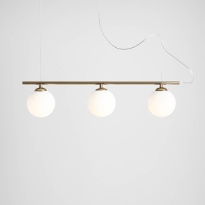 Beryl Glass lampa wisząca 3-punktowa złota 1006E_30