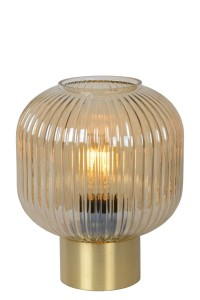 Maloto lampka stołowa 1-punktowa bursztynowa/mosiądz 45586/20/62