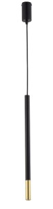 Sopel Due lampa wisząca 1-punktowa czarna/złota 33235