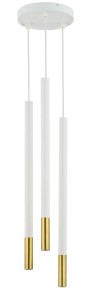Sopel Due lampa wisząca 3-punktowa biała/złota 33258