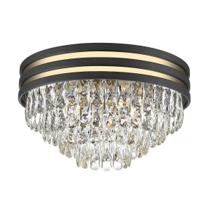 Naica lampa sufitowa 5-punktowa czarna/złota C0525-05A-P7D7