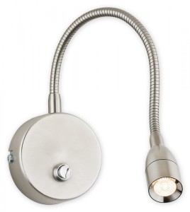 Azumi LED kinkiet 1-punktowy nikiel satyna O2221 K1 NK