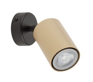 Zoom kinkiet (spot) 1-punktowy czarny/złoty 33319