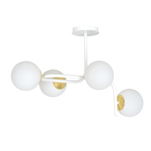 Ragnar lampa wisząca 4-punktowa biała/złota 1033/4A