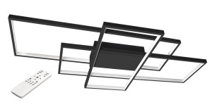 Galaxis Hydra LED 126W lampa sufitowa 3-punktowa (z pilotem) czarna