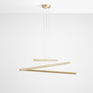 Tubo lampa wisząca 6-punktowa mosiądz 1072K40