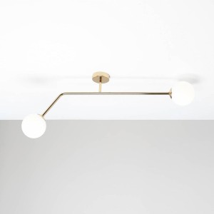 Pure 2 lampa sufitowa 2-punktowa złota 1064D30_2