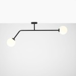 Pure 2 lampa sufitowa 2-punktowa czarna 1064D1_2