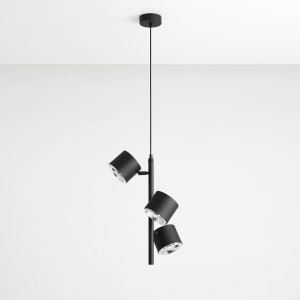 Bot lampa wisząca 3-punktowa czarna 1047E