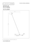 Lampa podłogowa Hester 1-punktowa w kolorze białym, o wysokości 137 cm i szerokości 61 cm. Posiada smukły, metalowy trzon oraz okrągłą podstawę o wymiarach 24,5 cm x 15 cm. Wyróżnia się minimalistycznym designem, idealna do nowoczesnych wnętrz.