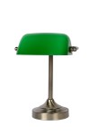 Banker lampa biurkowa 1-punktowa zielona/brązowa  17504/01/03