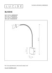 Biały kinkiet Buddy LED z chromowanym kloszem, elastycznym ramieniem o długości 62 cm. Stojąca podstawa w kształcie kwadratu o wymiarach 8x8 cm. Klosz ma średnicę 4,5 cm, zamontowany na prostym tle. Idealny do oświetlenia wnętrz.