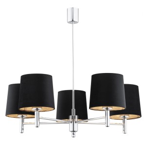 Bolzano Plus  lampa 5-punktowa czarna 2104AR