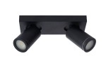 Taylor IP44 lampa sufitowa (spot) 2-punktowa czarna 09930/10/30