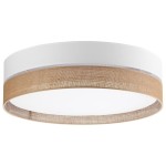 Linobianco D60 lampa sufitowa 4-punktowa biała/juta 6578