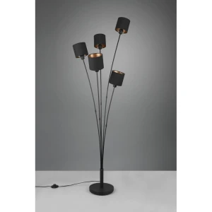 Ikeris lampa podłogowa 5-punktowa czarna DL979-46335