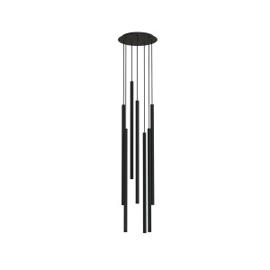 Laser 1000 lampa wisząca 7-punktowa czarna 7667
