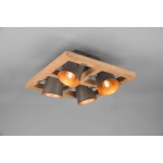 Bell lampa sufitowa (spot) 4-punktowa nikiel antyczny 601900467