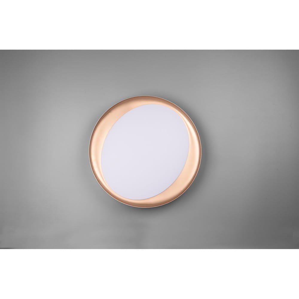 Plafon LED Zeta D48 w kolorze czarnym z pilotem, okrągły, z białą matową powierzchnią i połyskującą ramką, zamontowany na szarym tle. Produkt zdalnego sterowania, idealny do nowoczesnych wnętrz.