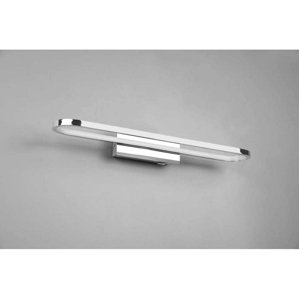 Kinkiet łazienkowy Gianni LED IP44 w kolorze chromu, o długości 60 cm i mocy 22W. Lampka o smukłym, prostokątnym kształcie, zamontowana na ścianie, z gładką, błyszczącą powierzchnią. Idealna do oświetlenia wnętrza.