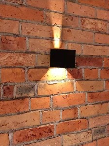 Kira kinkiet elewacyjny ogrodowy 2xLED/6W czarny