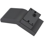 Grafitowy kinkiet elewacyjny Clark LED z prostą, nowoczesną formą. Ujęcie z góry pokazuje profil o zaokrąglonych krawędziach i mocowanie. Materiał matowy, bez widocznych napisów czy logo, idealny do ogrodu lub na elewację budynku.