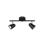 Toulouse LED lampa sufitowa (spot) 2-punktowa czarna R82122132