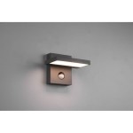 Horton LED kinkiet  zewnętrzny elewacyjny  1-punktowy z czujnikiem ruchu antracyt 226369142