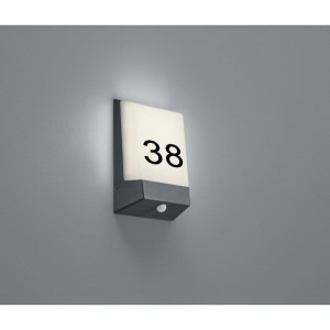 Kasai LED kinkiet zewnętrzny 1-punktowy z czujnikiem zmierzchu antracyt 228669142