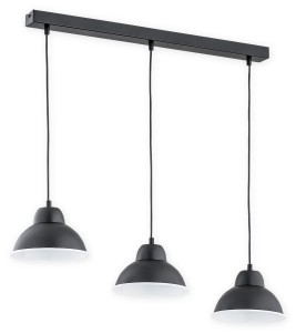 Astro lampa wisząca 3-punktowa czarna/biała O2983 W3 CZA + BIA