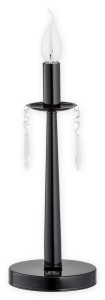 Kapra lampa stołowa 1-punktowa czarna O2868 L1 CZA