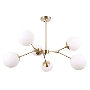 Annes lampa wisząca 6-punktowa antyczny brąz PND-56980-6C