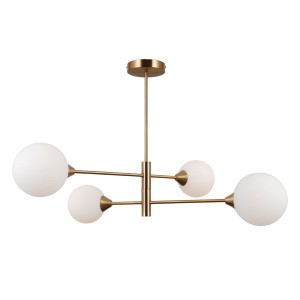 Evora lampa wisząca 4-punktowa mosiądz miodowy PND-55342-4-HB