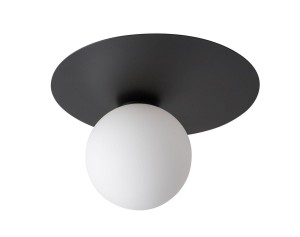 Argon lampa sufitowa 1-punktowa okrągła czarna 33263