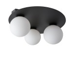 Argon lampa sufitowa 3-punktowa okrągła czarna 33270