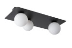 Argon lampa sufitowa 3-punktowa prostokątna czarna 33279
