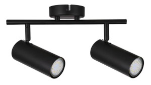 Colly lampa sufitowa (spot) 2-punktowa czarna 92-01665
