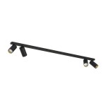 Mono lampa sufitowa (spot) 4-punktowa czarna/złota 7768