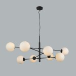 Oviedo lampa wisząca 8-punktowa czarna AZ4422