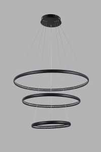 Brighton LED lampa wisząca 3-punktowa czarna AZ4428