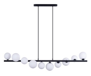 Sybilla lampa wisząca 10-punktowa czarna AZ4404