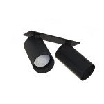 Mono Surface lampa sufitowa wpustowa (spot) 2-punktowa czarna 7834