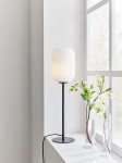 Cava lampa stołowa 1-punktowa czarna/biała 108252