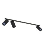 Mono Surface lampa sufitowa wpustowa (spot) 3-punktowa czarna 7835