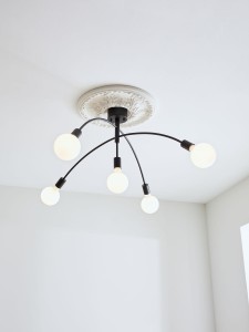 Crux lampa sufitowa 5-punktowa czarna 108280